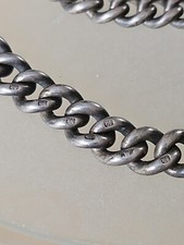 Victorian Solid Silver Graduated Pocket Watch Albert Chain With 2 Keys 31 Grms 