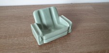 Art Deco Pipe Rest Green Bretby Pottery Arm Chair Pipe Stand 1930