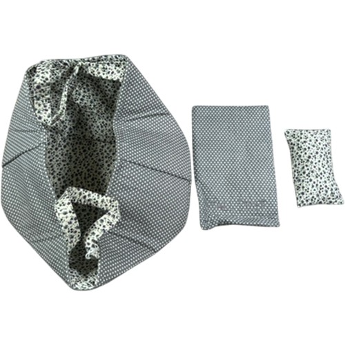 Small stuff grey - grey, polka
