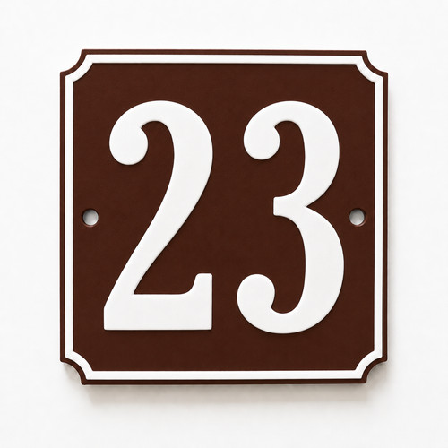 Personalised house number sign - personalised,