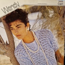 Wendy 2665 Knitting Pattern Cardigan  In Capri (DK)   Size 32 - 42 in Original 