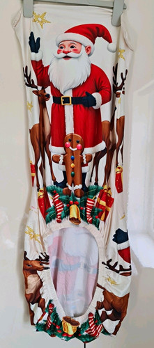 Large white printed christmas - large,