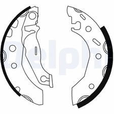Rear brake shoe set - rear,