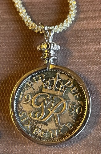 1950 silver sixpence - 1950,