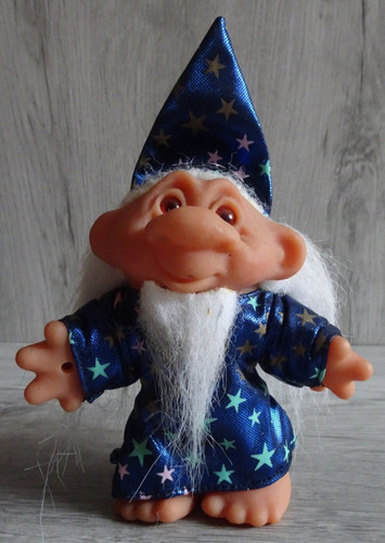 Dam troll wizard doll - troll, 1986