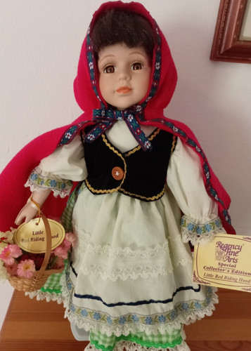 Porcelain doll regency - porcelain, 16"