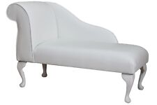 Vinyl White Chaise Longue