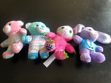 Build A Bear Mini Tiny Plush X4 Bear Bunny Rabbit Sloth. VGC.      B4