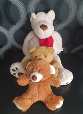3 x Teddy Bears - 17" & 2 x 7"
