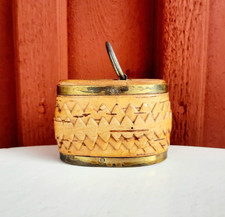 Small Swedish handmade birch bark box