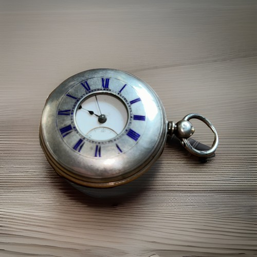 Antique silver half hunter - antique,