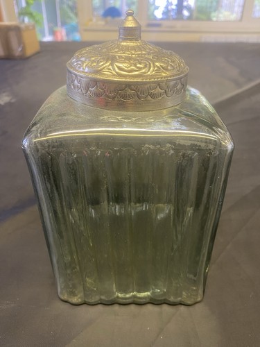 Cute little storage jar ribbed - jar,