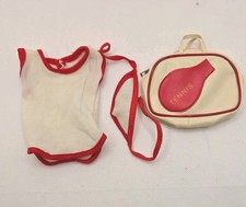 Vintage Sindy Doll Tennis Outfit Clothes + Bag