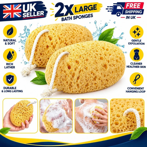 Large bath sponges soft - large,