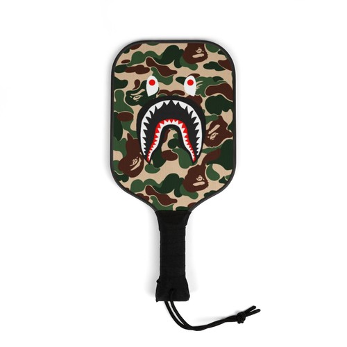 Camo shark face pickleball - camo,