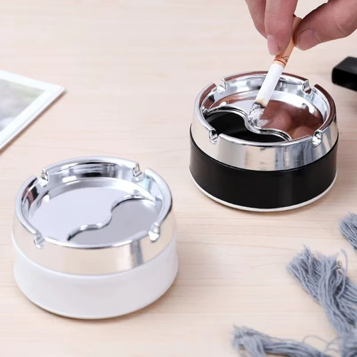 Stainless steel ashtray with - ashtray,