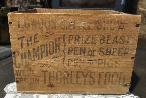 Antique wooden advertising