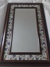 LOVELY VINTAGE MEDITERRANEAN TILE MIRROR 