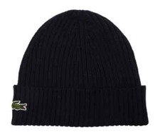 Lacoste Ribbed Wool Beanie Hat