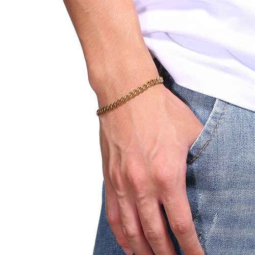 Mens silver bracelet 23cm - bracelet, 18-23cm