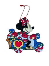 Classic Disney Tin Metal Minnie Mouse Scooter Christmas Ornament