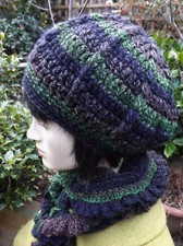 Long Frilly Crochet Scarf &