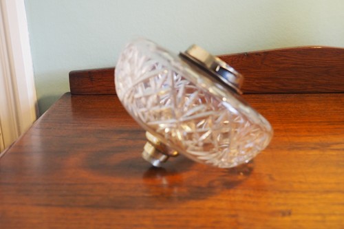 Antique cut glass messengers - glass,