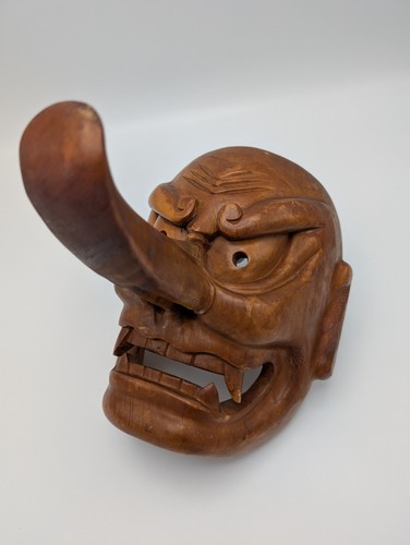 Japanese wooden tengu noh - japanese,