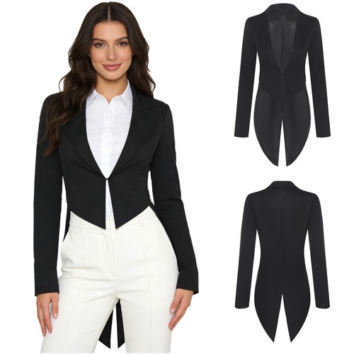 Women tailcoat retro peaked - women,