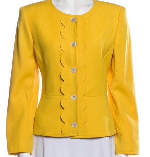 Vtg valentino yellow wool - vtg,