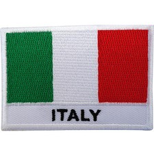 Italy Flag Patch Iron Sew On