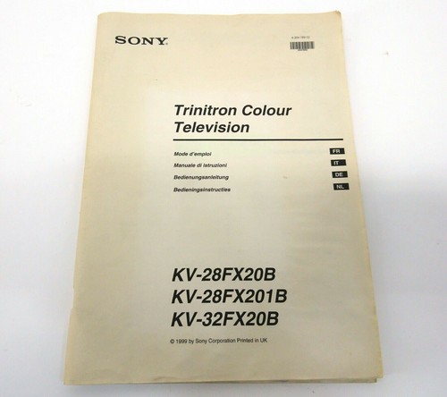 Sony trinitron manual - trinitron, –