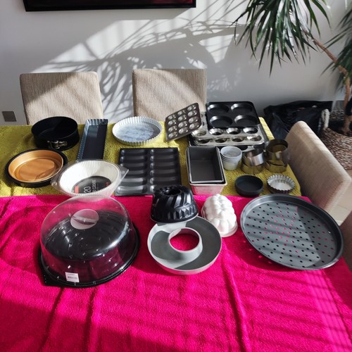 Job lot baking - baking, tins,