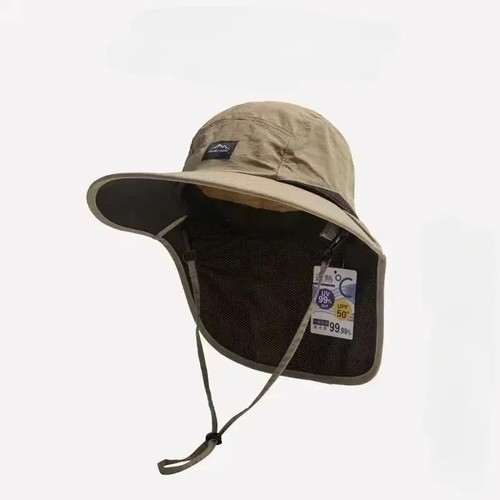 Wide brim sun hat - hat, neck