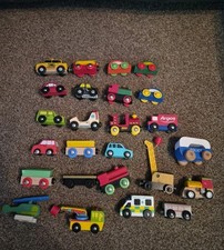 Bundle of wooden trains and