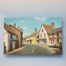 Eye Postcard C1970 Suffolk Broad St Shop Ford Granada Hilman Hunter Classic Cars