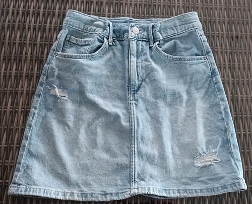 Kids blue denim skirt zip - denim,