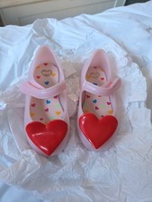 Mini Mel Cool Baby Heart Blush Heart Girls Shoes Brand New Eur 22/23 UK 6