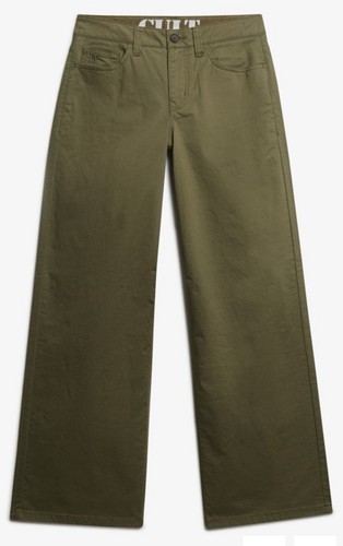Superdry mid rise baggy chino - superdry,