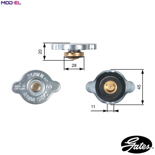 Cap radiator rc124 for - cap,