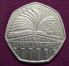 2000 Public Libraries 50p VERY
