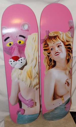 Pink panther diptych - pink,