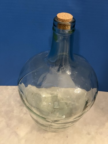 Vintage clear green glass - green,