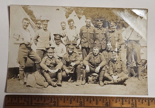 Wwi rppc 8th manchester regt - rppc,
