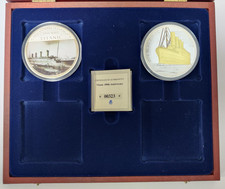 Titanic 100th Anniversary Commemorative Medallions x2 in Presentation Box