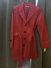 Bright Red Klaudia Rain Coat