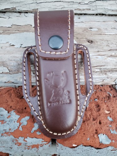 Brown slip thru - 5", leather