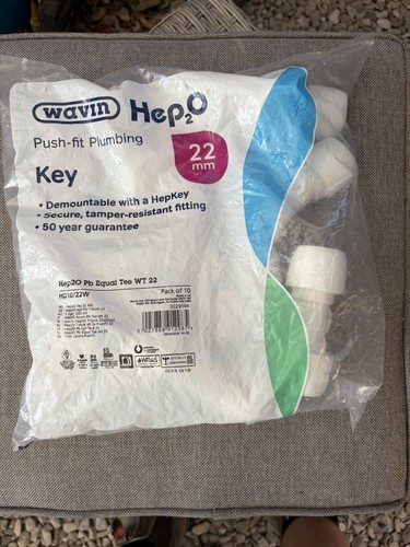 Hep20 22mm equal tee hd10 - 22mm,