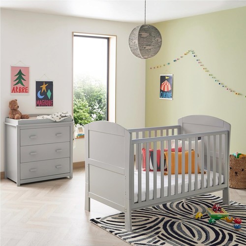 2pc grey nursery furniture set - furniture,