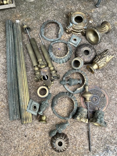 Joblot parts longcase mantel - parts,